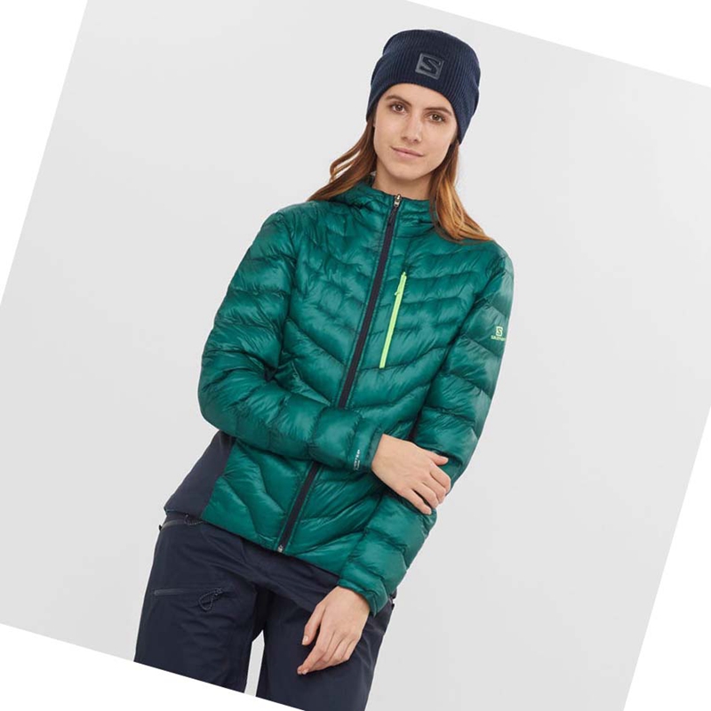 Salomon OUTPEAK PRIMALOFT INSULATED Jacke Damen Grün | ONKDXIJ-57