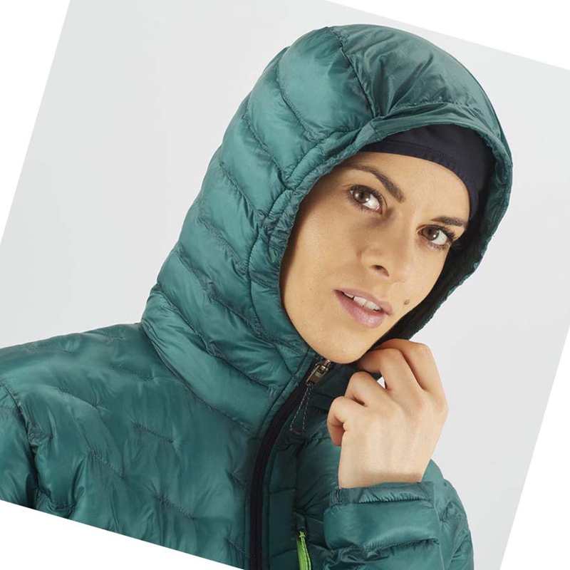 Salomon OUTPEAK PRIMALOFT INSULATED Jacke Damen Grün | ONKDXIJ-57