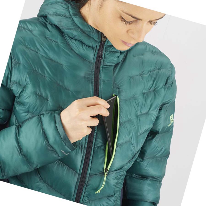 Salomon OUTPEAK PRIMALOFT INSULATED Jacke Damen Grün | ONKDXIJ-57