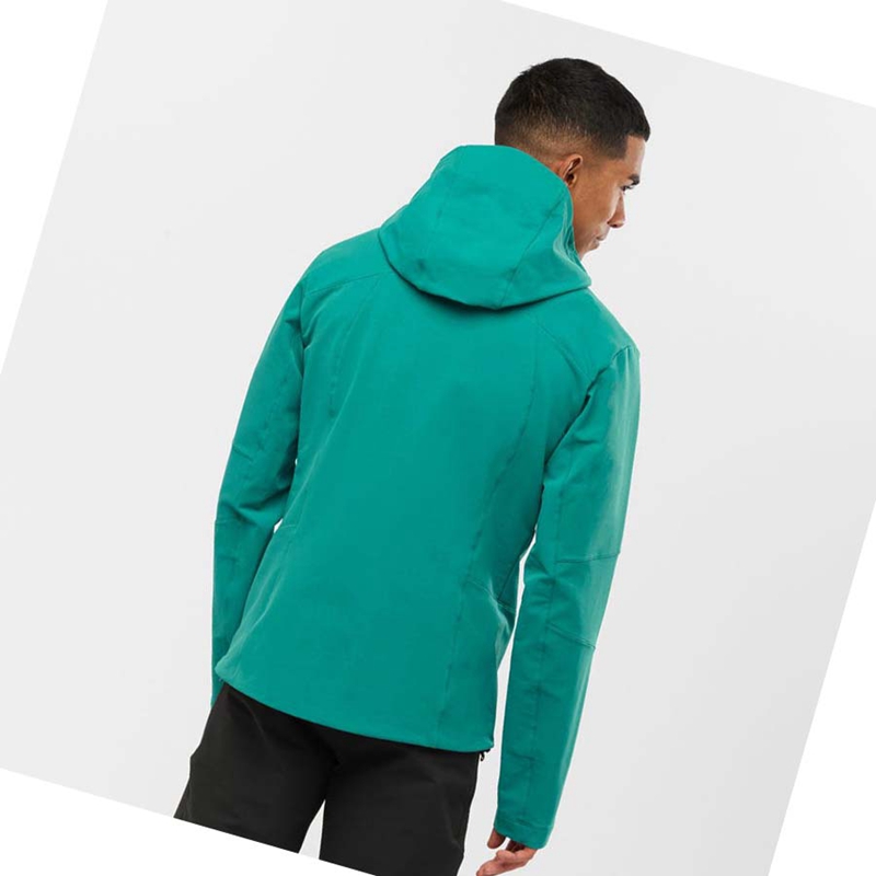 Salomon OUTPEAK SOFTSHELL Jacke Herren Grün | VXDRSHZ-04