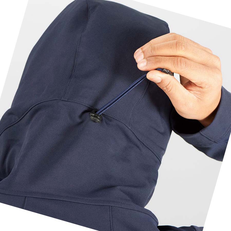 Salomon OUTPEAK SOFTSHELL Jacke Herren Navy | HRCLSZK-75