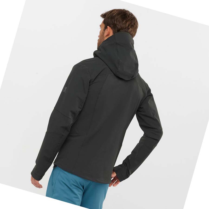 Salomon OUTPEAK SOFTSHELL Jacke Herren Schwarz | QUIBZWK-96