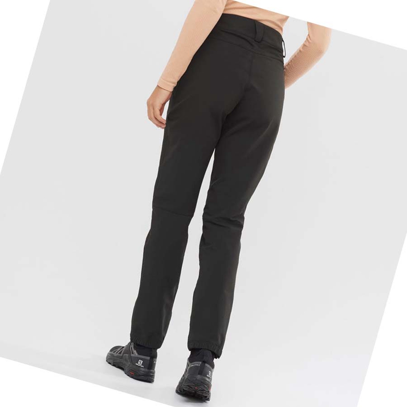 Salomon OUTPEAK WARM Hose Damen Schwarz | PVNOCBQ-87