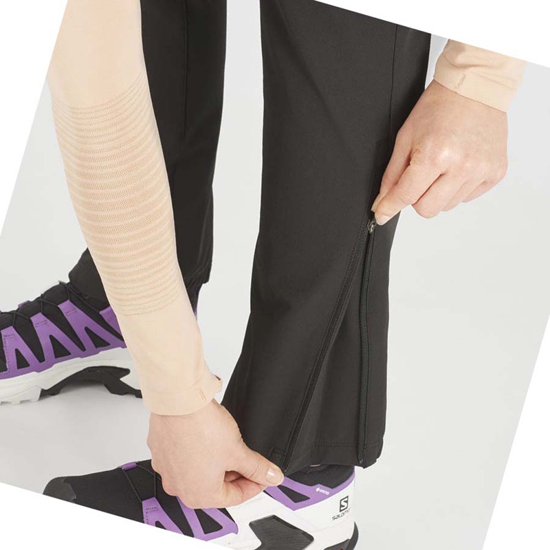 Salomon OUTPEAK WARM Hose Damen Schwarz | PVNOCBQ-87