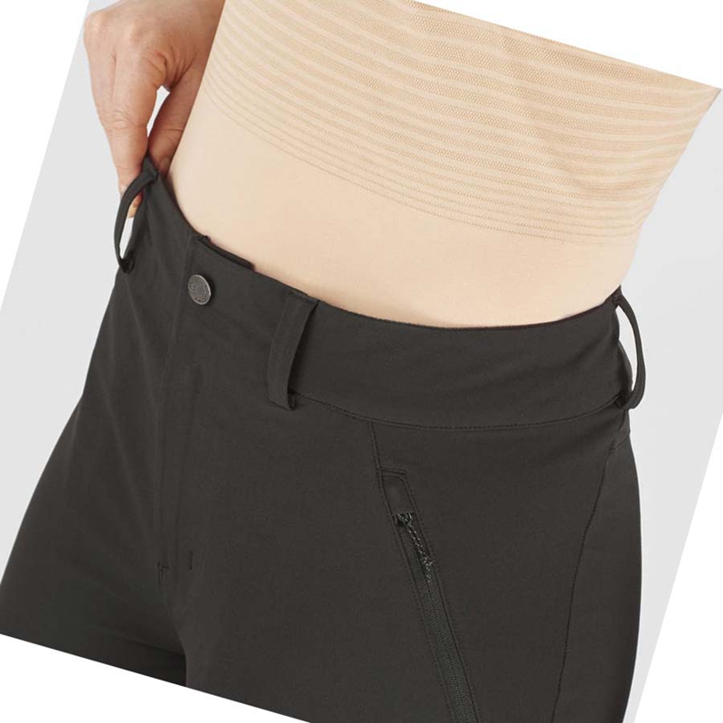 Salomon OUTPEAK WARM Hose Damen Schwarz | PVNOCBQ-87