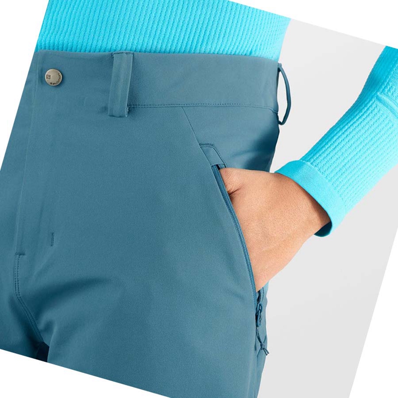 Salomon OUTPEAK WARM Hose Herren Blau | OMADTYZ-67