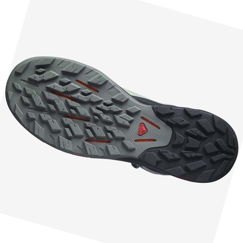 Salomon OUTPULSE MID GORE-TEX Wanderschuhe Herren Schwarz Türkis | LISQUME-91
