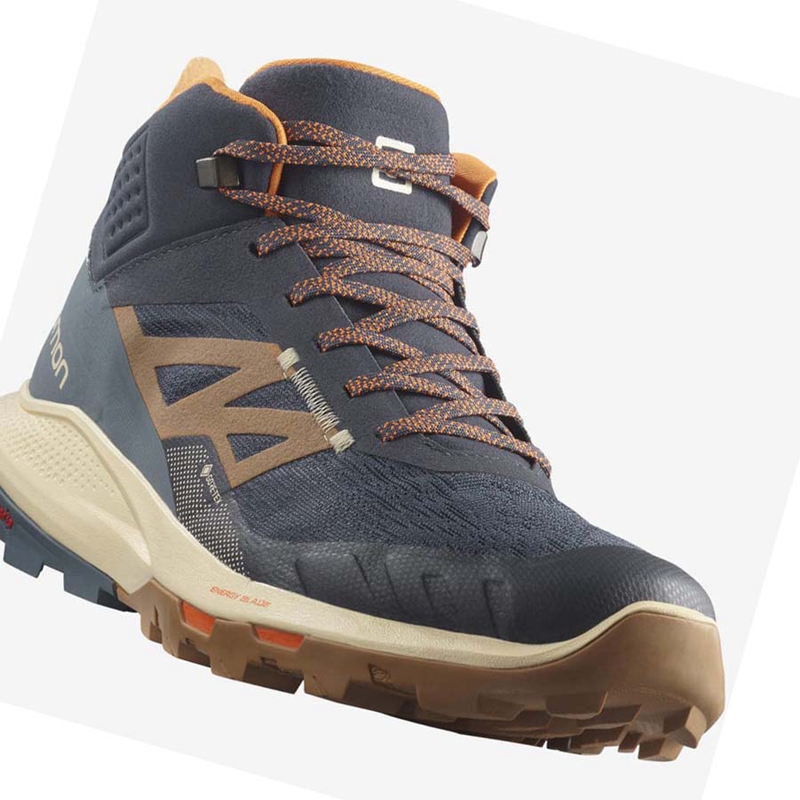 Salomon OUTPULSE MID GORE-TEX Wanderschuhe Herren Grau | XBZWFQM-17