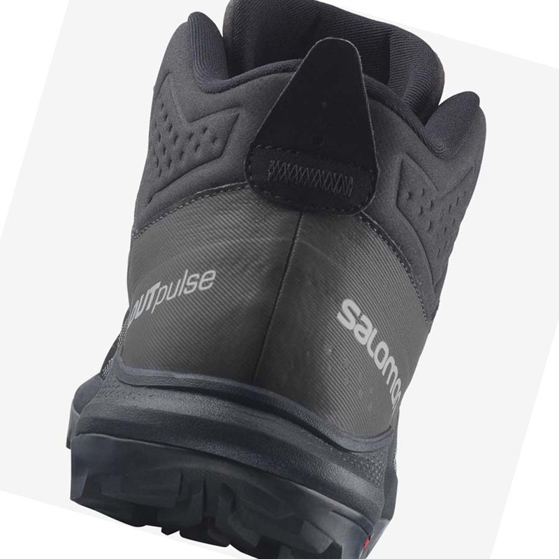Salomon OUTPULSE MID GORE-TEX Wanderschuhe Herren Schwarz | ZIYGVFT-84