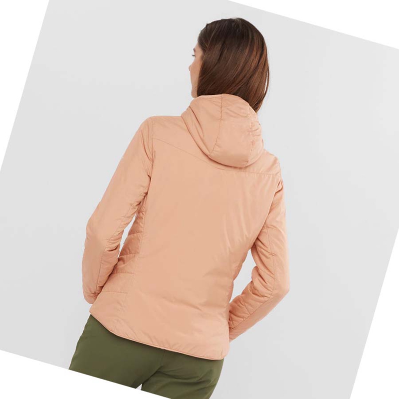 Salomon OUTRACK INSULATED Jacke Damen Rosa | WEMPKAV-09
