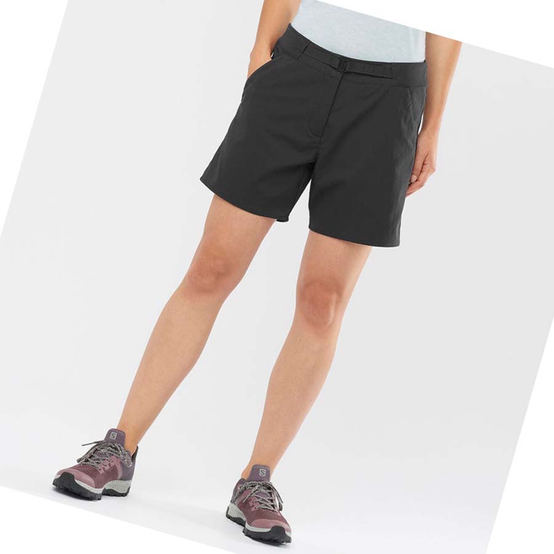 Salomon OUTRACK Kurze Hose Damen Schwarz | QRTFVJK-46