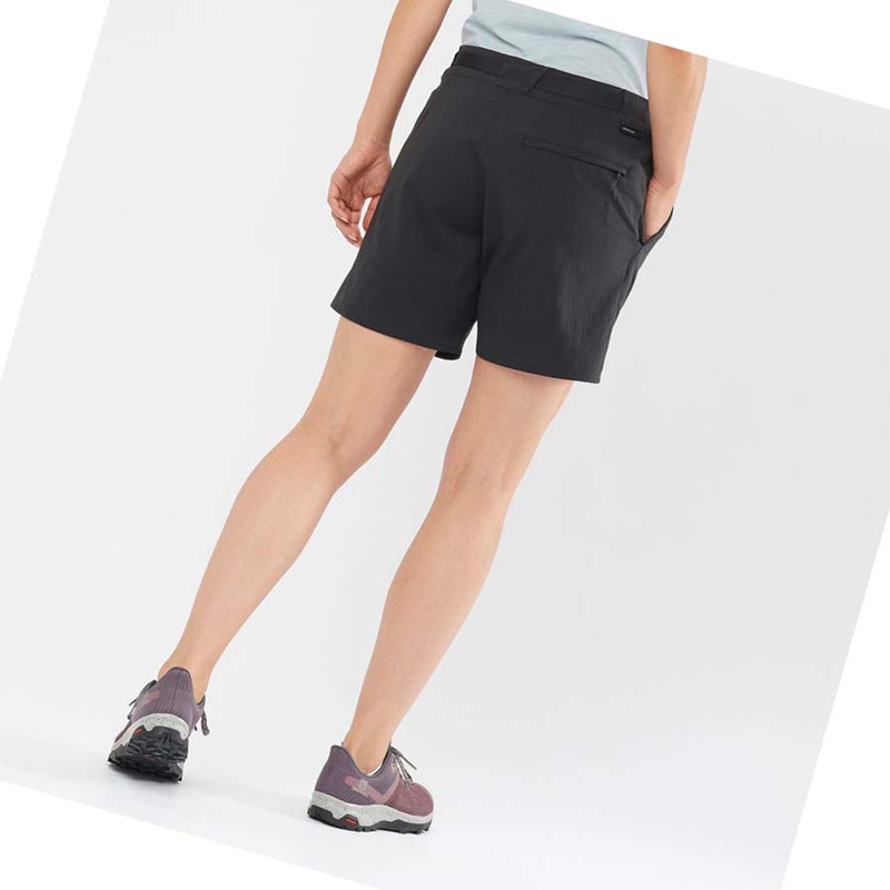 Salomon OUTRACK Kurze Hose Damen Schwarz | QRTFVJK-46