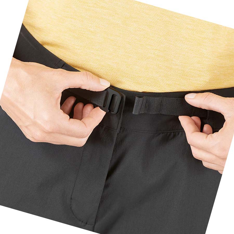 Salomon OUTRACK Kurze Hose Damen Schwarz | QRTFVJK-46