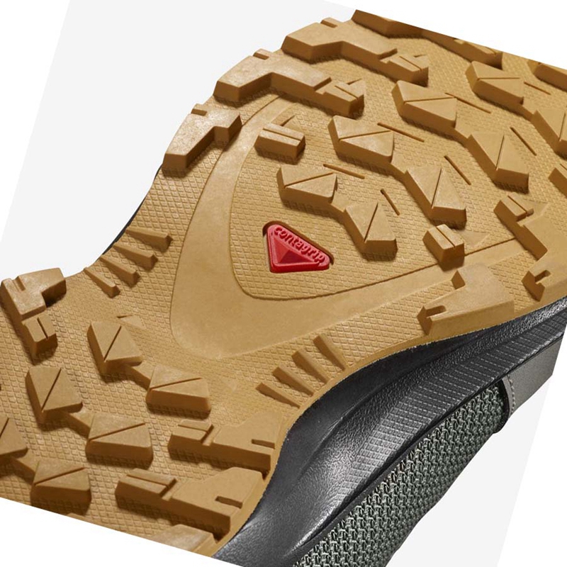 Salomon OUTWARD CLIMASALOMON™ WATERPROOF Wanderschuhe Kinder Olivgrün | BPVWIFQ-42