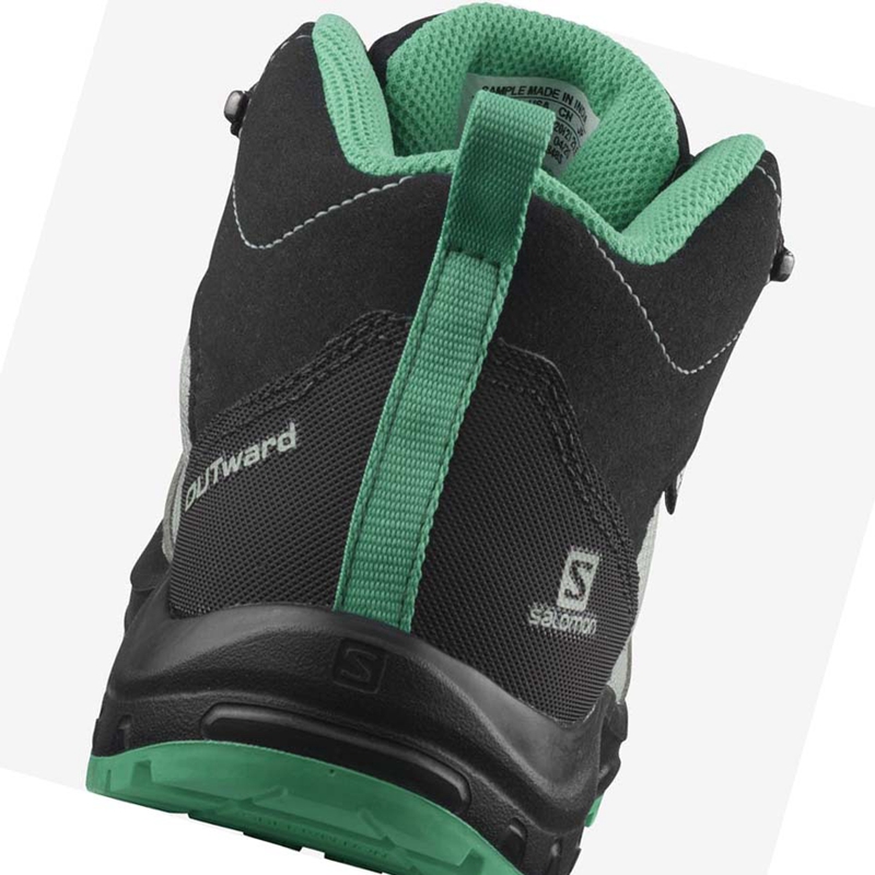 Salomon OUTWARD CLIMASALOMON™ WATERPROOF Wanderschuhe Kinder Mintfarben | VUACNZF-93