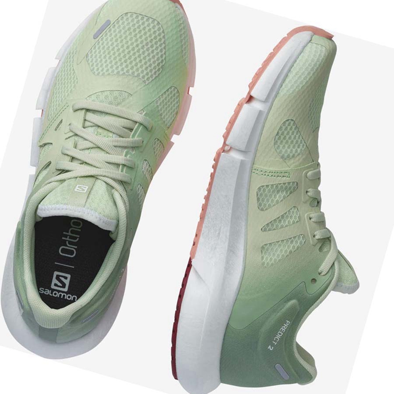 Salomon PREDICT 2 Laufschuhe Damen Grün | WMGCDFX-79