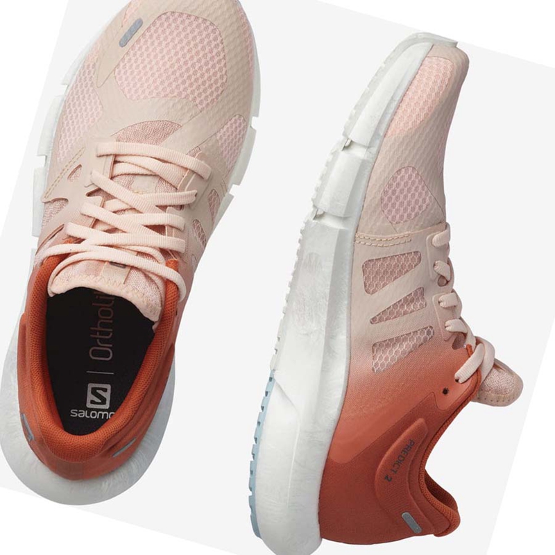Salomon PREDICT 2 Laufschuhe Damen Rosa | QTCRFBV-08