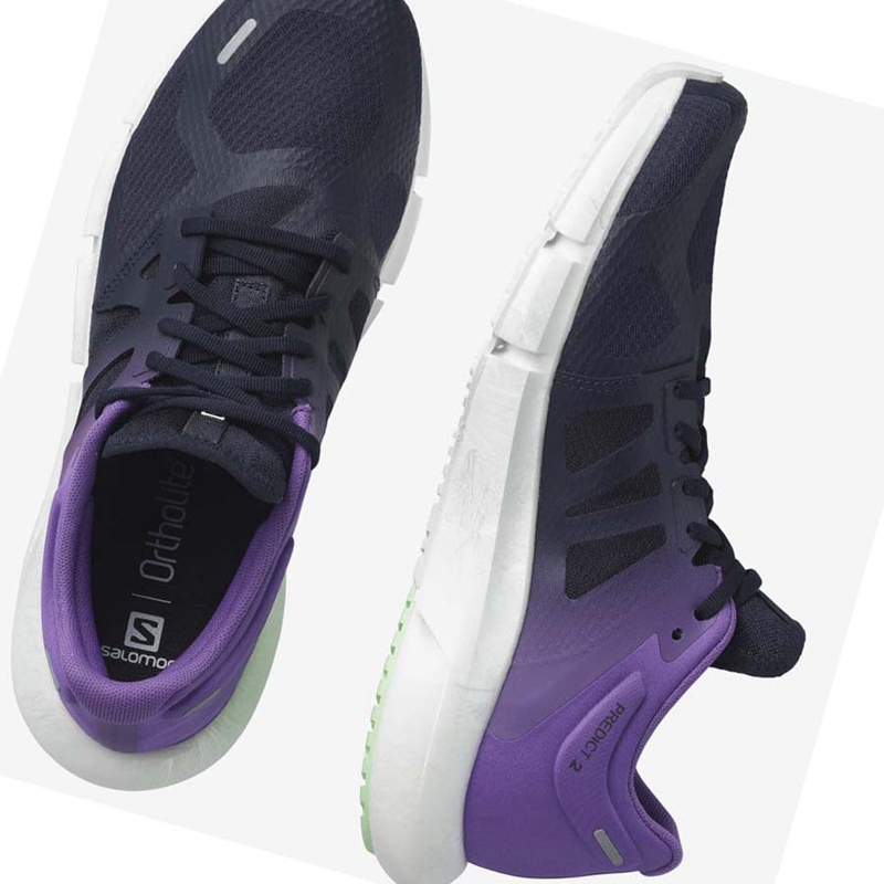 Salomon PREDICT 2 Laufschuhe Herren Lila | VTIHKXB-46