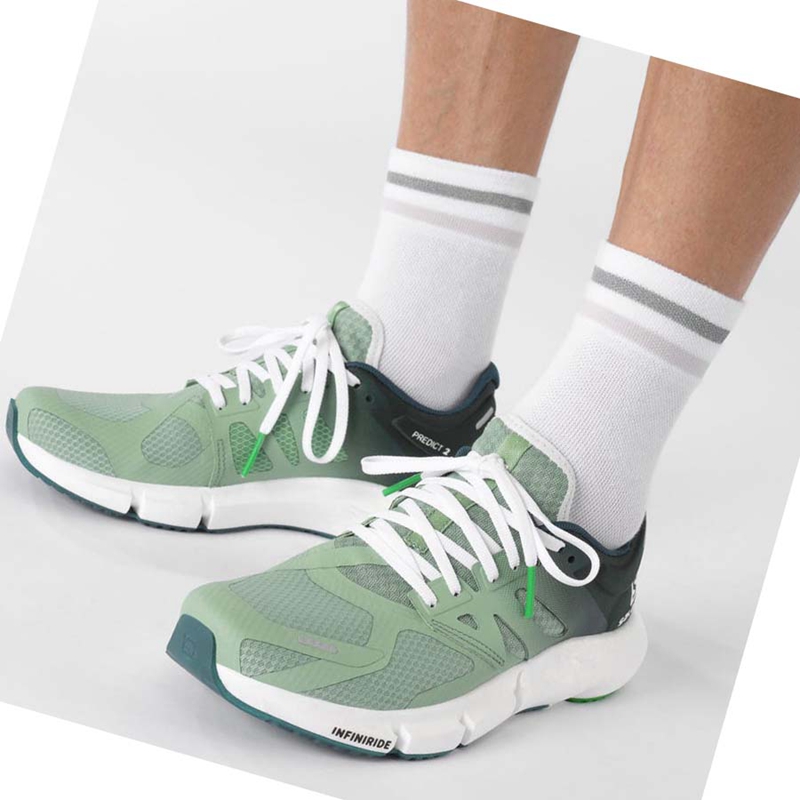 Salomon PREDICT 2 Laufschuhe Herren Olivgrün | VEZWNFA-20