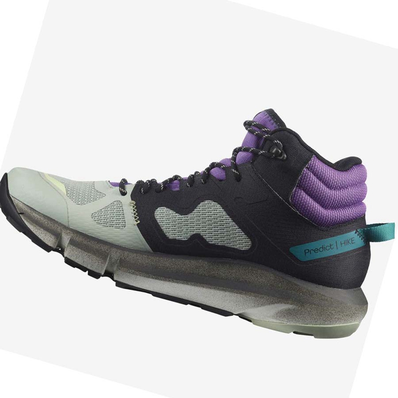Salomon PREDICT HIKE MID GORE-TEX Wanderschuhe Herren Mintfarben Lila | KAYQWVE-10