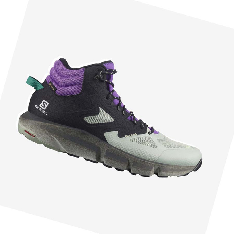 Salomon PREDICT HIKE MID GORE-TEX Wanderschuhe Herren Mintfarben Lila | KAYQWVE-10