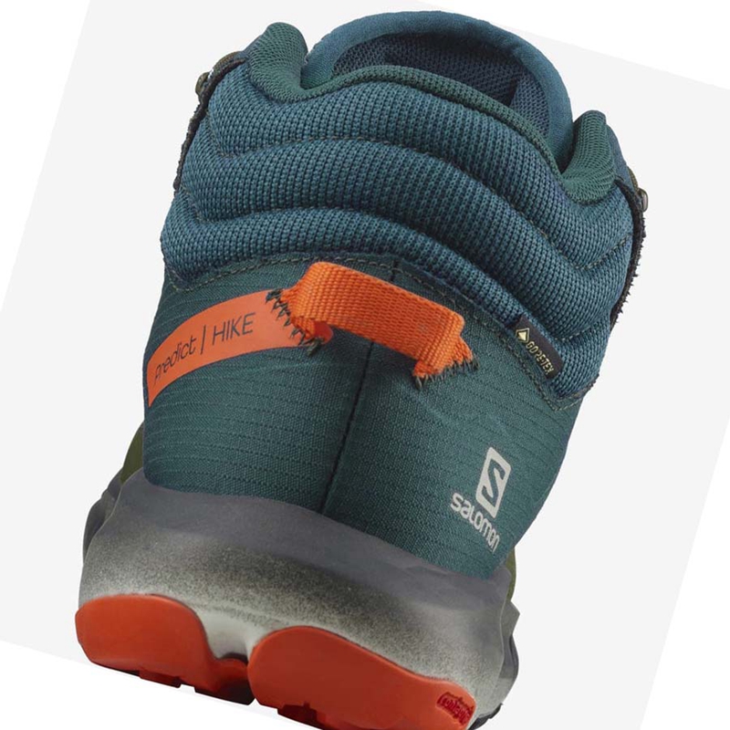 Salomon PREDICT HIKE MID GORE-TEX Wanderschuhe Herren Tiefesgrün Olivgrün | PXRQGNW-14