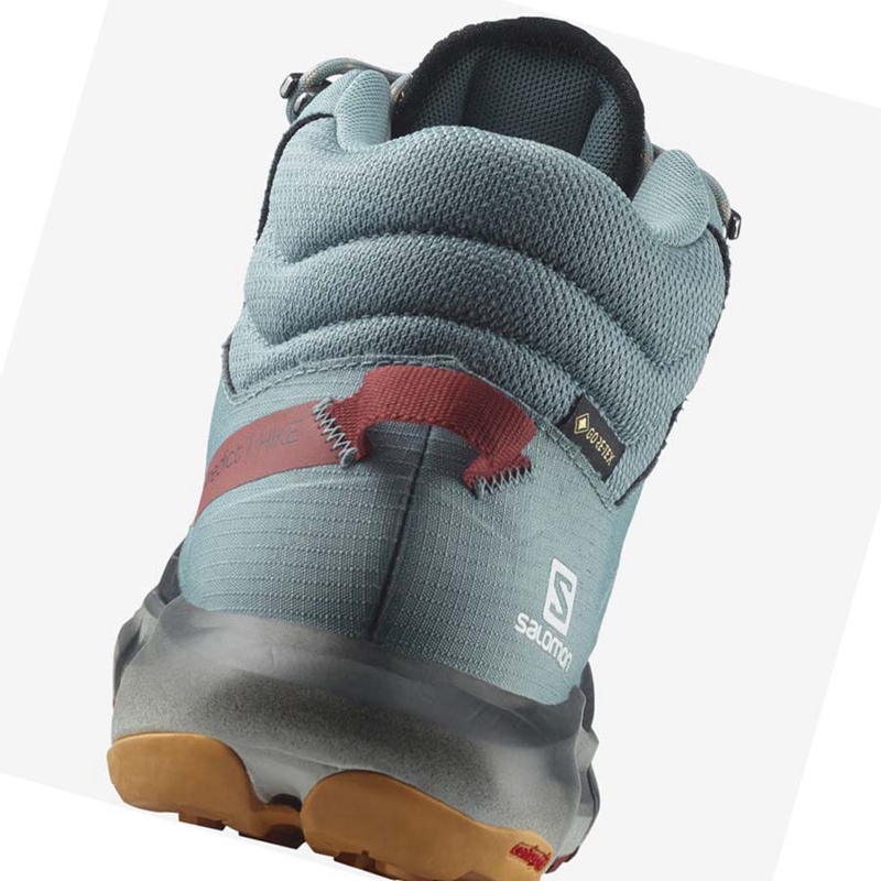 Salomon PREDICT HIKE MID GORE-TEX Wanderschuhe Herren Türkis | RGPDWSN-97