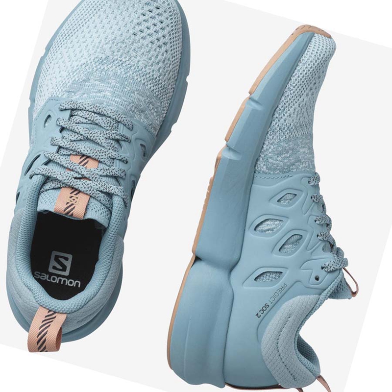 Salomon PREDICT SOC 2 Laufschuhe Damen Blau | ETFPLJO-71