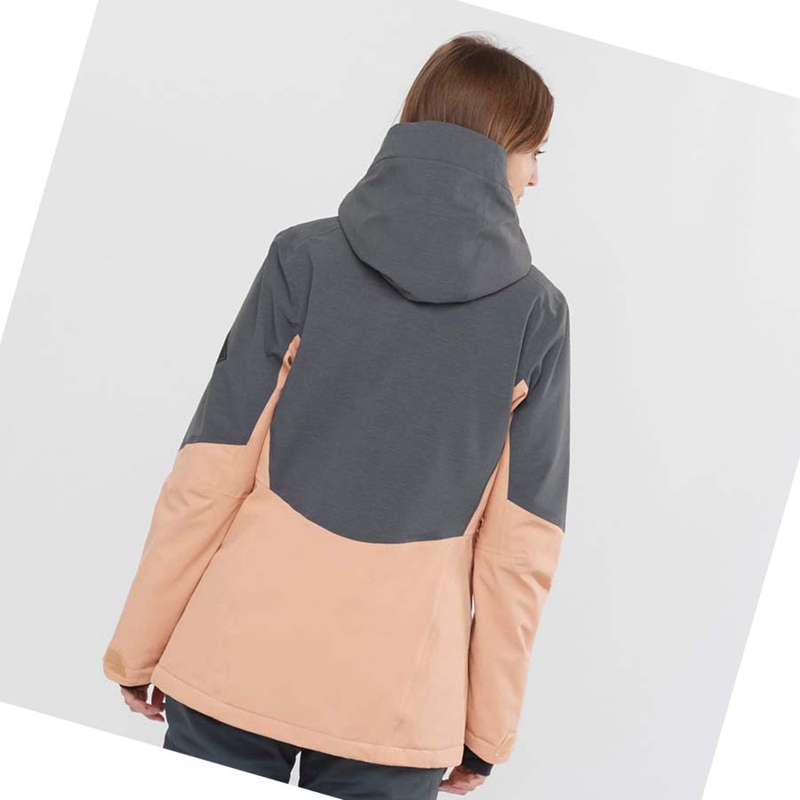 Salomon PROOF LIGHT Skijacken Damen Braun | KHCODJG-71