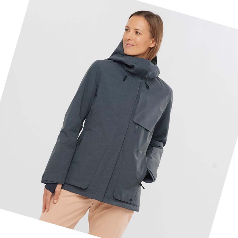 Salomon PROOF LIGHT Skijacken Damen Schwarz | EDCNQOU-91