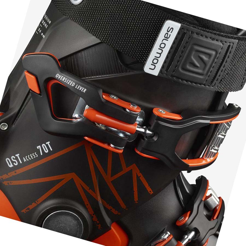 Salomon QST ACCESS 70 T Skistiefel Kinder Orange Schwarz | UXLQIRJ-78