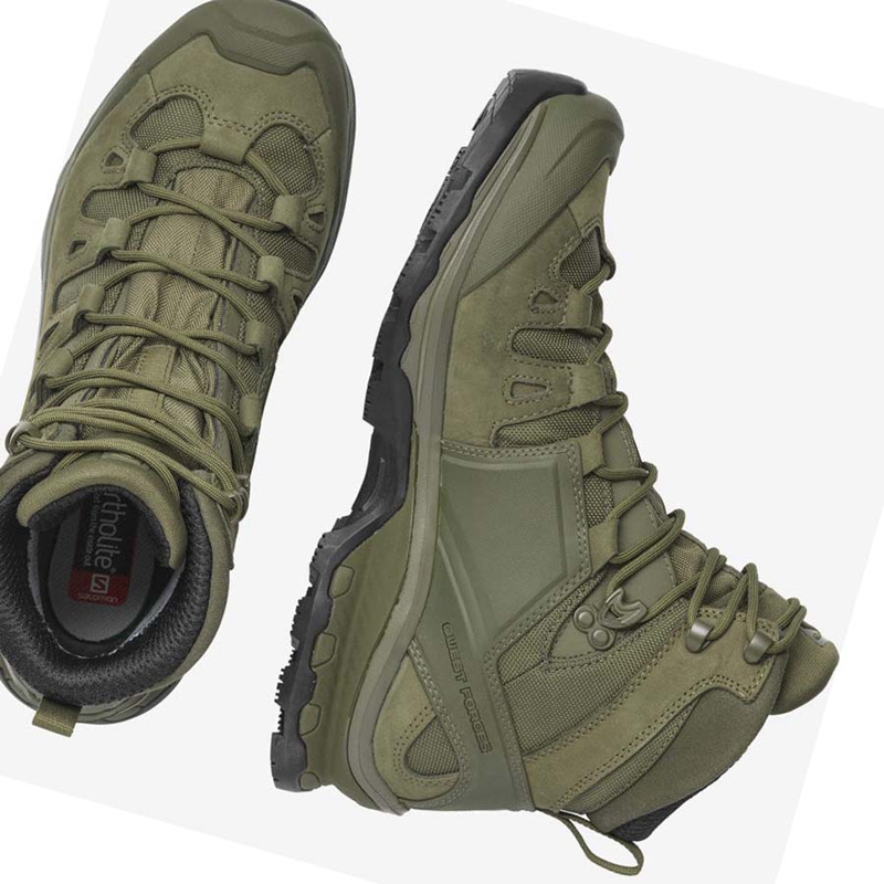 Salomon QUEST 4D FORCES 2 EN Stiefel Damen Grün | RXGBSLZ-37