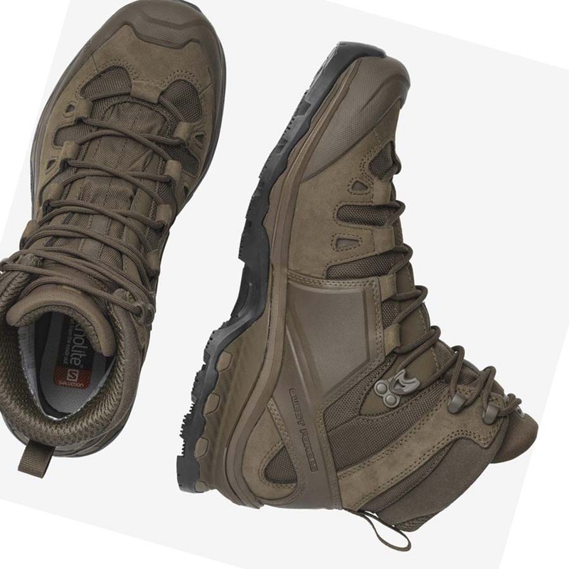 Salomon QUEST 4D GORE-TEX FORCES 2 EN Stiefel Damen Braun | SZMEOYV-34