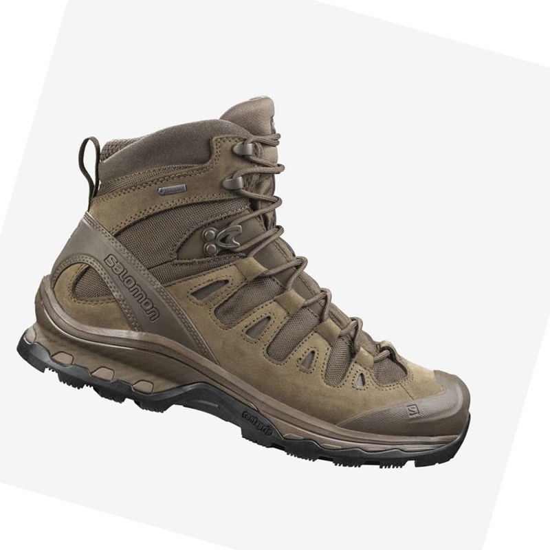 Salomon QUEST 4D GORE-TEX FORCES 2 EN Stiefel Damen Braun | SZMEOYV-34