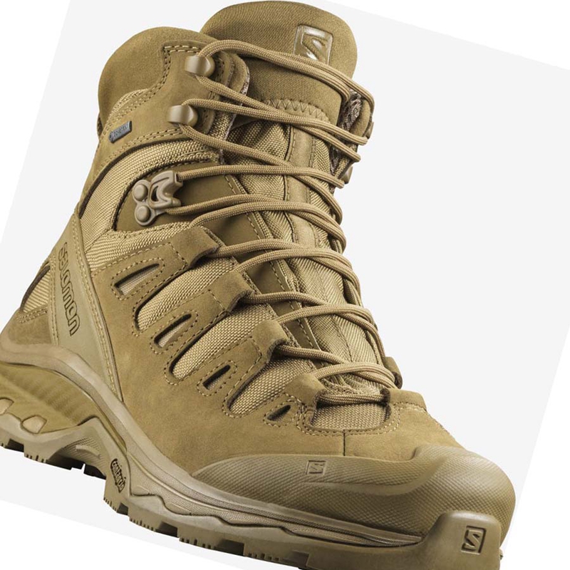 Salomon QUEST 4D GORE-TEX FORCES 2 Stiefel Herren Braun | ORPUGVT-01