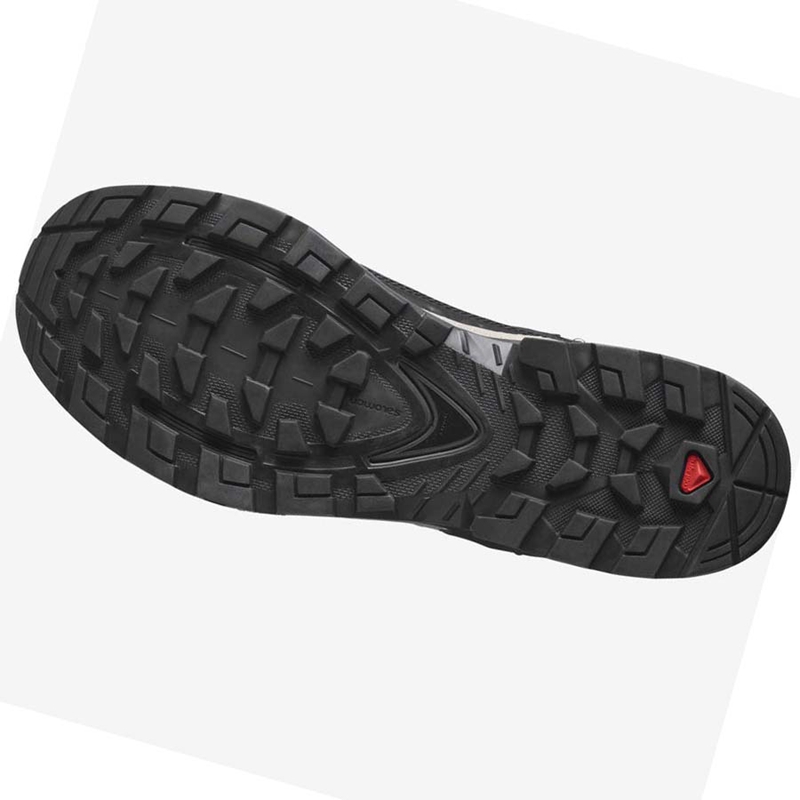 Salomon QUEST ELEMENT GORE-TEX Wanderschuhe Herren Grau Rot | EULINQP-01