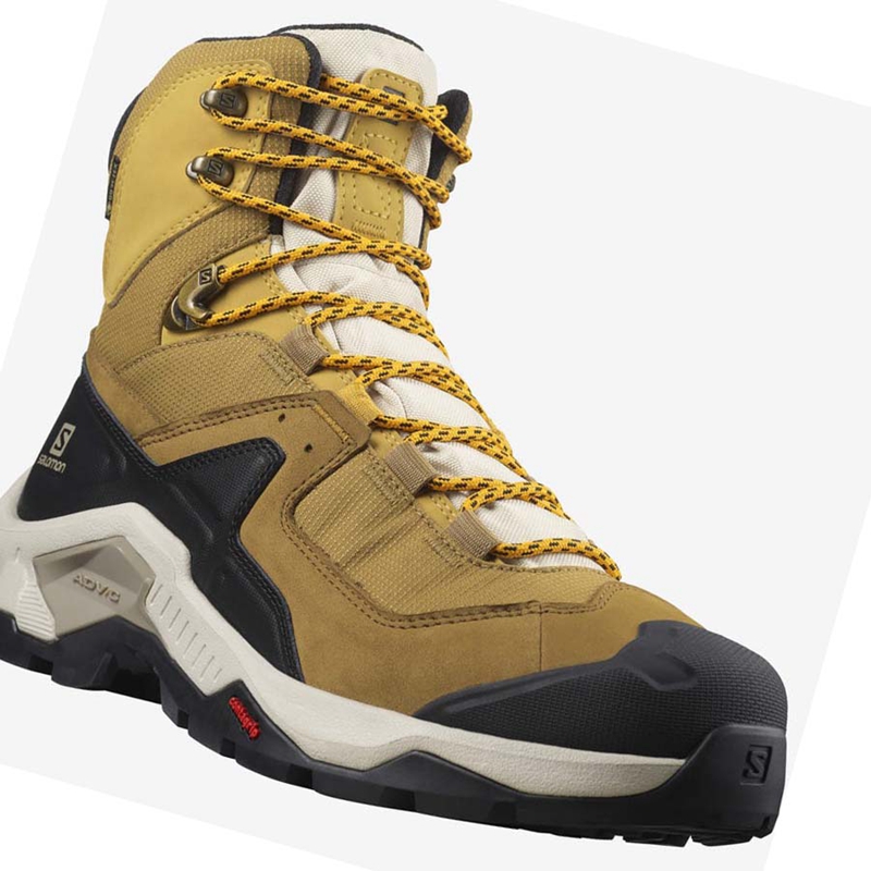 Salomon QUEST ELEMENT GORE-TEX Wanderschuhe Herren Gelb | WIRLAXB-90