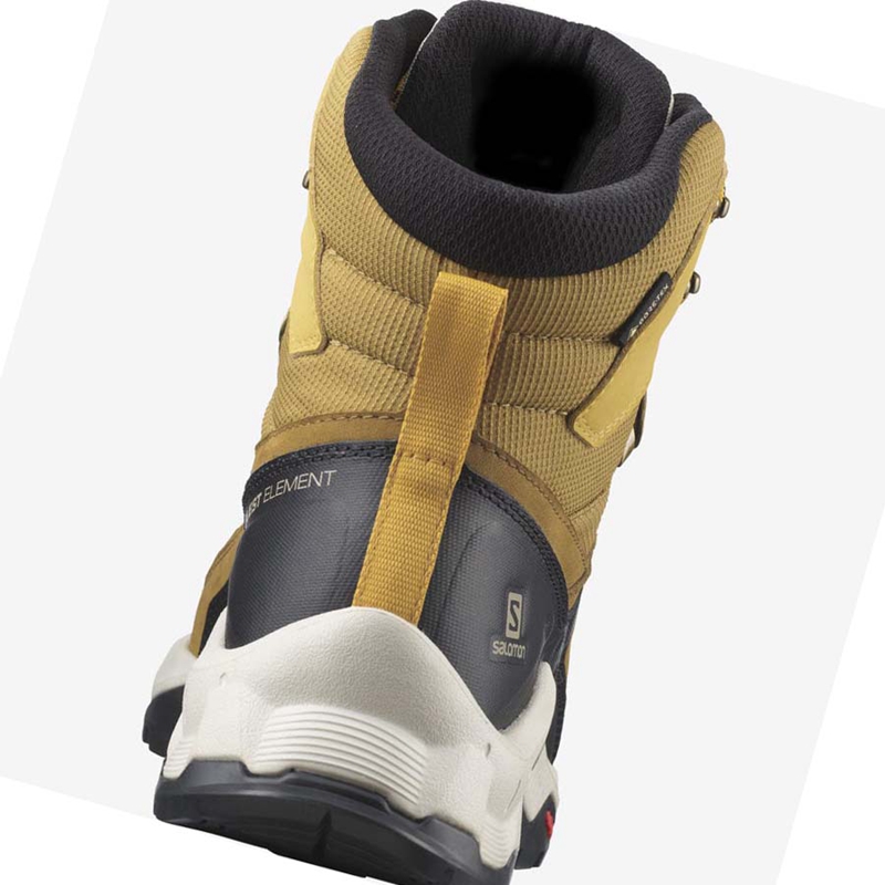 Salomon QUEST ELEMENT GORE-TEX Wanderschuhe Herren Gelb | WIRLAXB-90