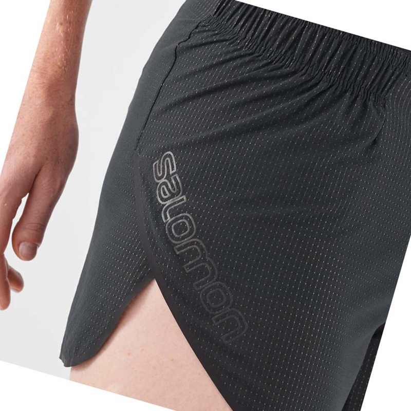 Salomon SENSE AERO 3'' Kurze Hose Damen Schwarz | UYISWKM-70