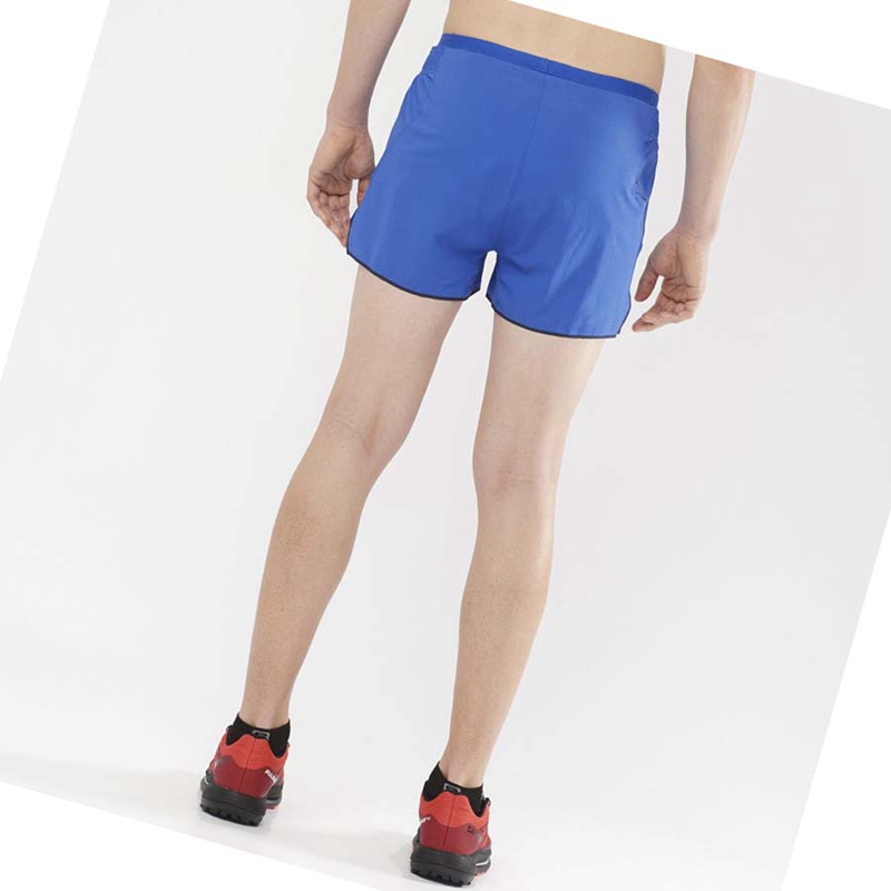 Salomon SENSE AERO 3'' Kurze Hose Herren Blau | BMVTOWE-75