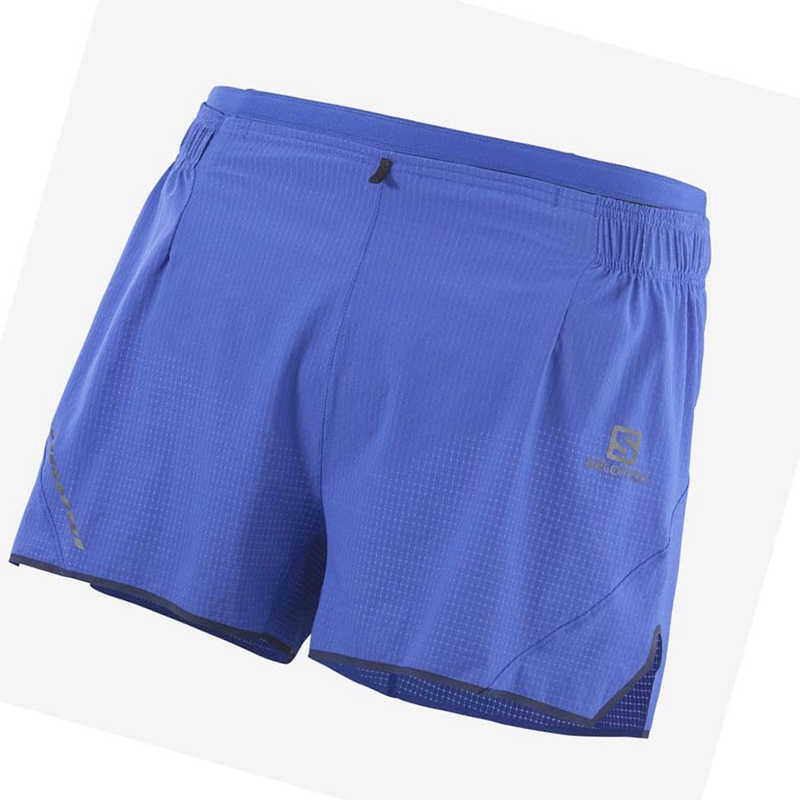 Salomon SENSE AERO 3\'\' Kurze Hose Herren Blau | BMVTOWE-75