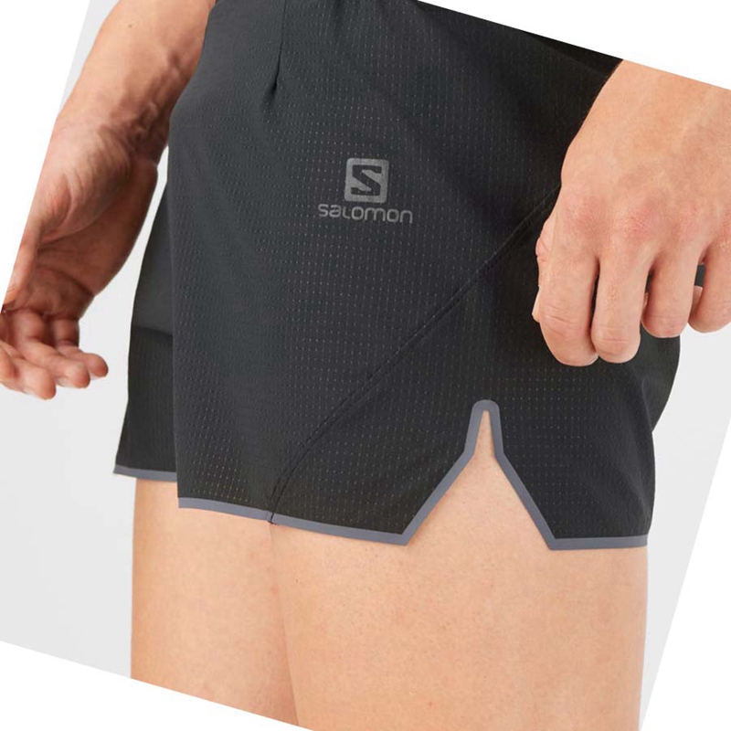 Salomon SENSE AERO 3'' Kurze Hose Herren Schwarz | KSBXILW-34