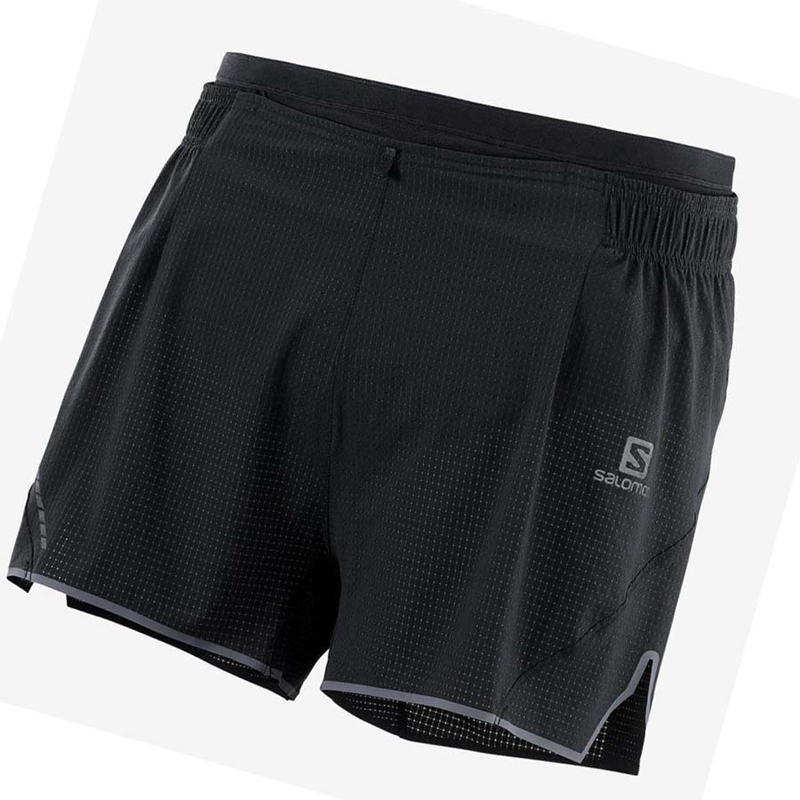 Salomon SENSE AERO 3\'\' Kurze Hose Herren Schwarz | KSBXILW-34
