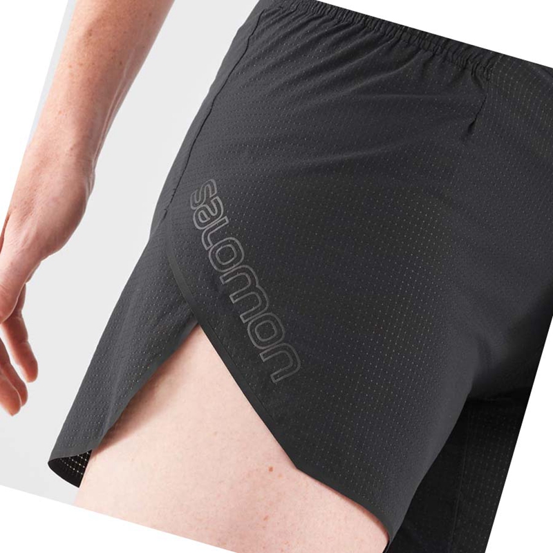 Salomon SENSE AERO 5'' Kurze Hose Damen Schwarz | LFXMSOB-69