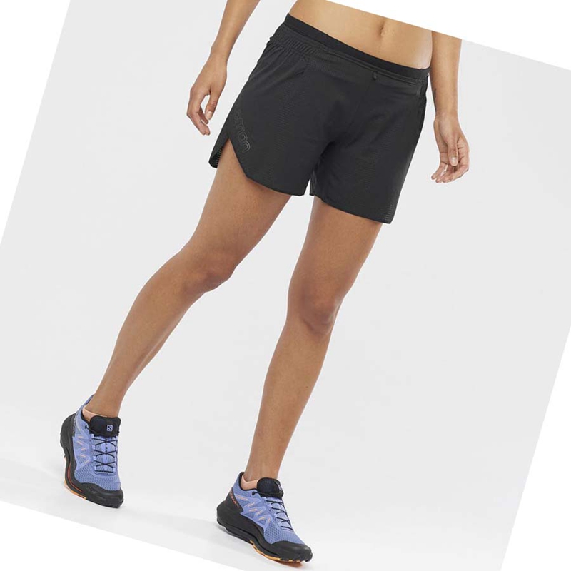 Salomon SENSE AERO 5'' Kurze Hose Damen Schwarz | LFXMSOB-69