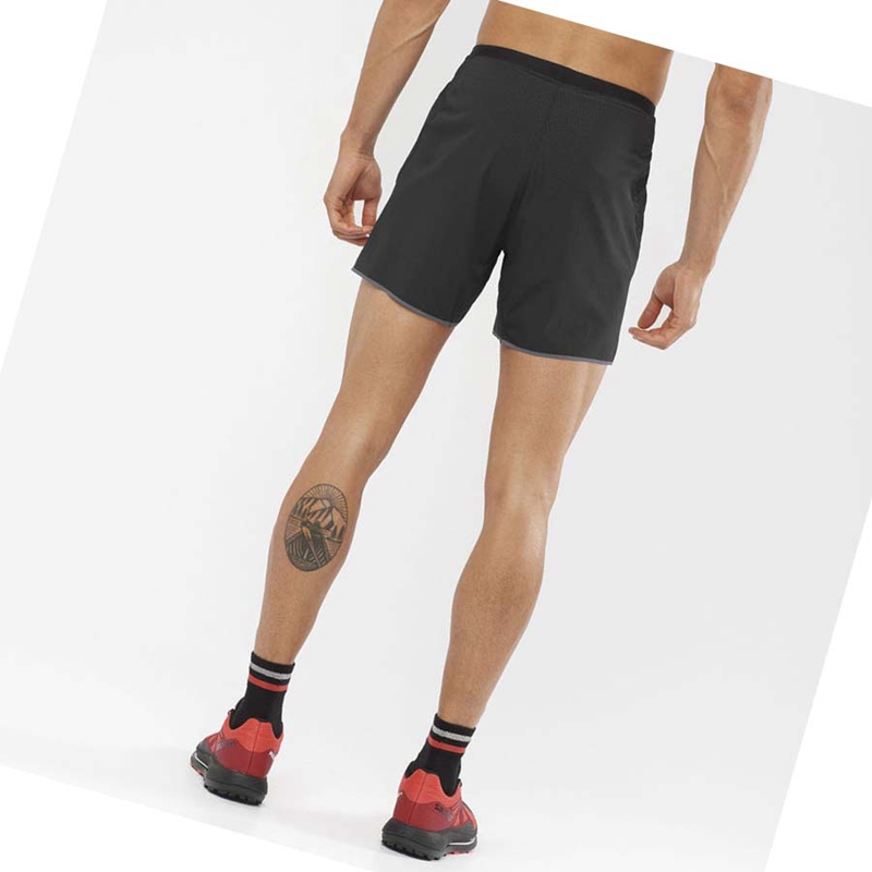 Salomon SENSE AERO 5'' Kurze Hose Herren Schwarz | OWJTEQF-67