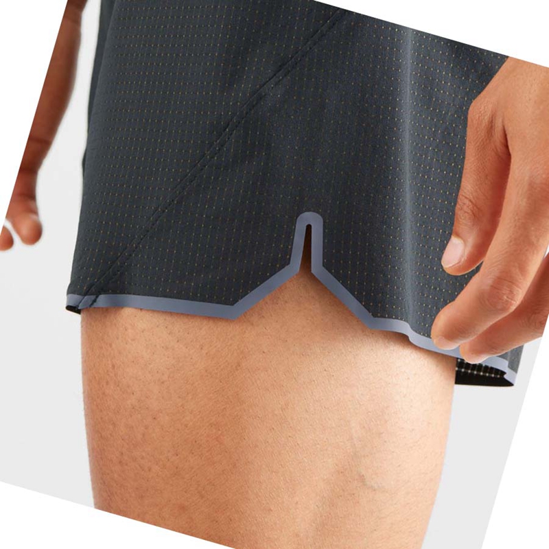 Salomon SENSE AERO 5'' Kurze Hose Herren Schwarz | OWJTEQF-67