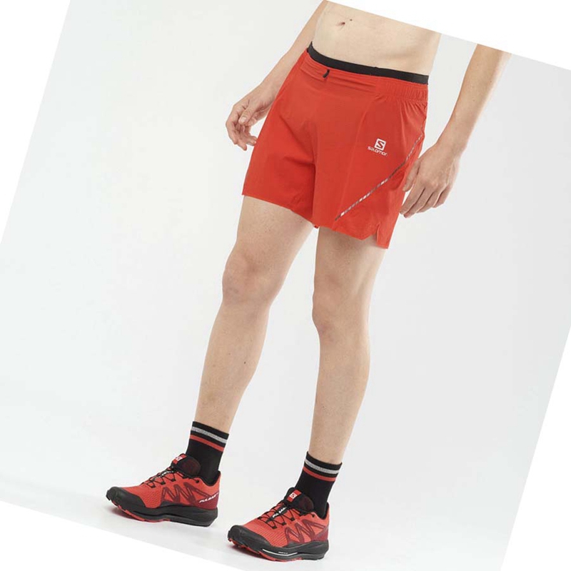 Salomon SENSE AERO 5'' Kurze Hose Herren Orange | UGCLSPQ-97
