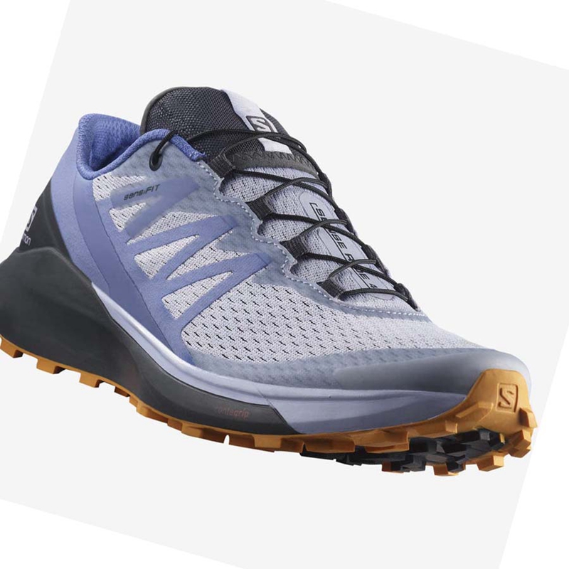 Salomon SENSE RIDE 4 Trailrunning Schuhe Damen Blau | ANKGMHS-34