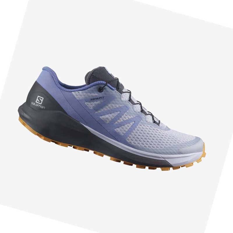 Salomon SENSE RIDE 4 Trailrunning Schuhe Damen Blau | ANKGMHS-34